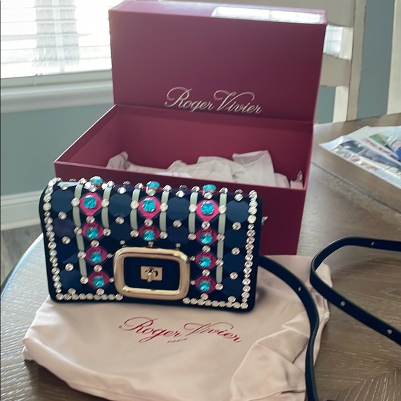 Roger Vivier Handbags - NWT Roger Vivier Choc Disco Mini Bag - brand new, never used - $3500 retail!
